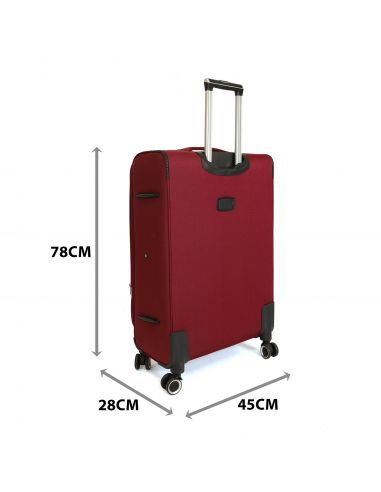Set de 3 maletas de viaje con 4 ruedas